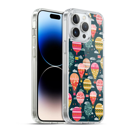 Andrea Lauren Design Assorted Hot Air Balloon Soft Gel Case for Apple iPhone 14 Pro Max & MagSafe