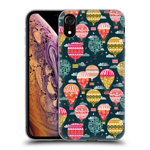 Andrea Lauren Design Assorted Hot Air Balloon Soft Gel Case for Apple iPhone XR