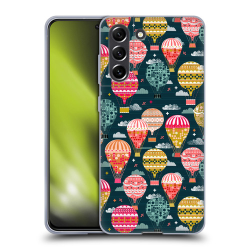 Andrea Lauren Design Assorted Hot Air Balloon Soft Gel Case for Samsung Galaxy S21 FE 5G