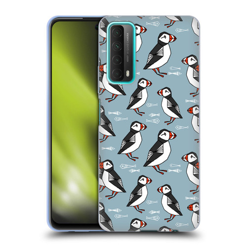 Andrea Lauren Design Birds Puffins Soft Gel Case for Huawei P Smart (2021)