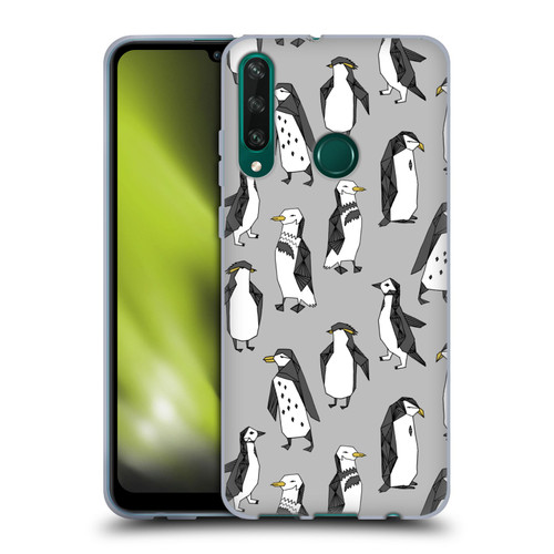 Andrea Lauren Design Birds Gray Penguins Soft Gel Case for Huawei Y6p