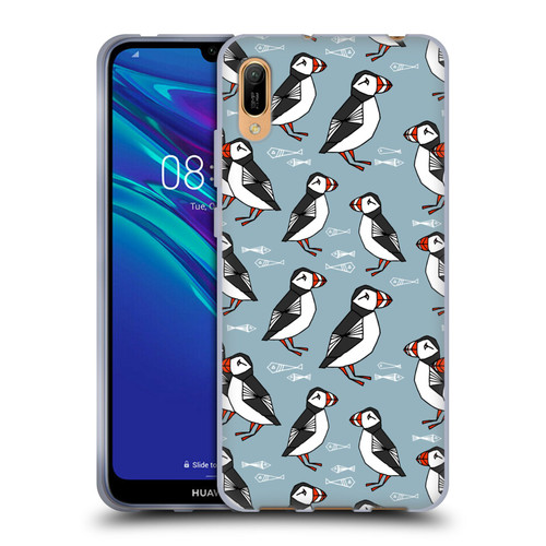 Andrea Lauren Design Birds Puffins Soft Gel Case for Huawei Y6 Pro (2019)