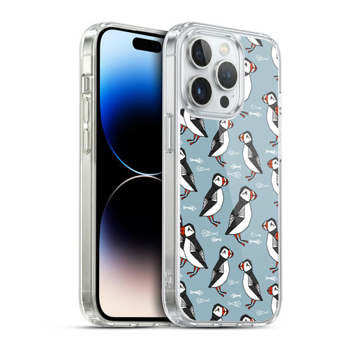 Andrea Lauren Design Birds Puffins Soft Gel Case for Apple iPhone 14 Pro & MagSafe