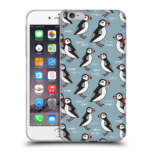 Andrea Lauren Design Birds Puffins Soft Gel Case for Apple iPhone 6 Plus / iPhone 6s Plus