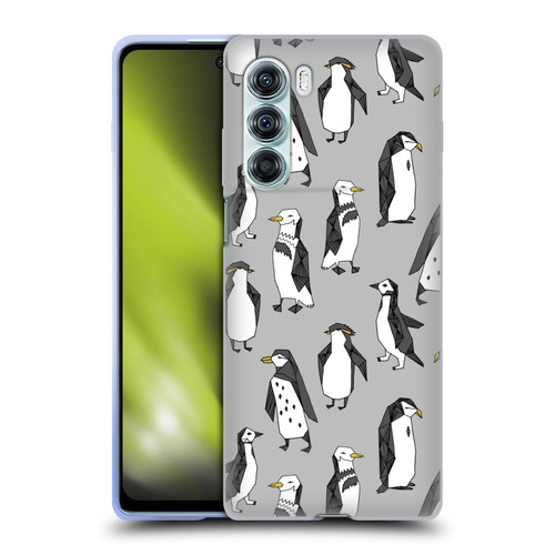 Andrea Lauren Design Birds Gray Penguins Soft Gel Case for Motorola Edge S30 / Moto G200 5G