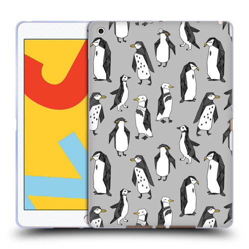 Andrea Lauren Design Birds Gray Penguins Soft Gel Case for Apple iPad 10.2 2019/2020/2021