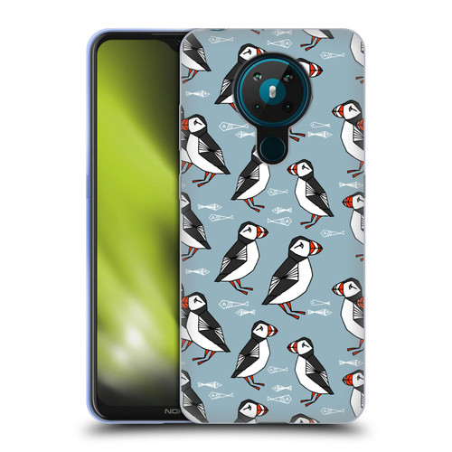 Andrea Lauren Design Birds Puffins Soft Gel Case for Nokia 5.3