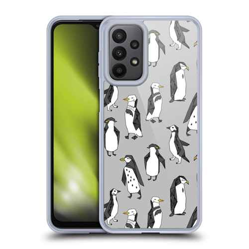 Andrea Lauren Design Birds Gray Penguins Soft Gel Case for Samsung Galaxy A23 / 5G (2022)