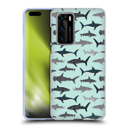 Andrea Lauren Design Sea Animals Sharks Soft Gel Case for Huawei P40 5G