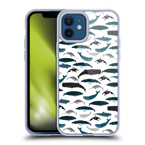Andrea Lauren Design Sea Animals Whales Soft Gel Case for Apple iPhone 12 / iPhone 12 Pro