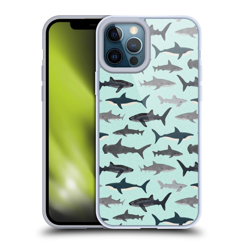 Andrea Lauren Design Sea Animals Sharks Soft Gel Case for Apple iPhone 12 Pro Max