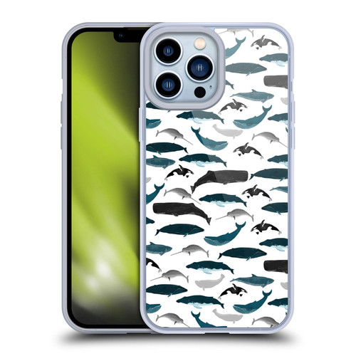 Andrea Lauren Design Sea Animals Whales Soft Gel Case for Apple iPhone 13 Pro Max