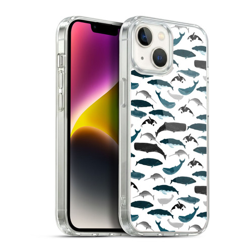 Andrea Lauren Design Sea Animals Whales Soft Gel Case for Apple iPhone 14