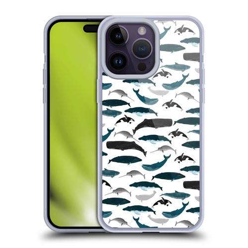 Andrea Lauren Design Sea Animals Whales Soft Gel Case for Apple iPhone 14 Pro Max