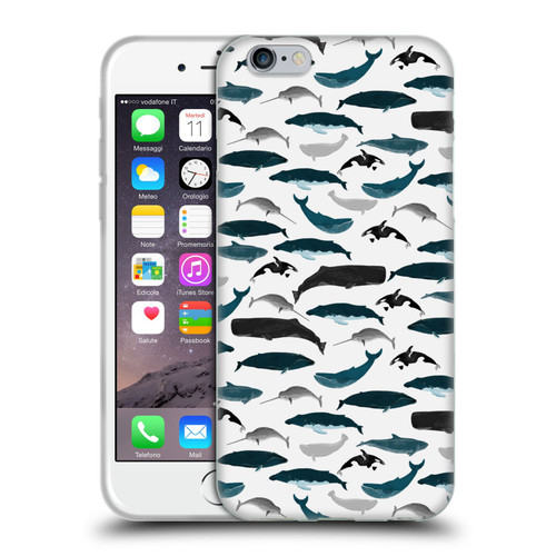 Andrea Lauren Design Sea Animals Whales Soft Gel Case for Apple iPhone 6 / iPhone 6s