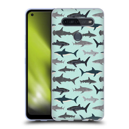 Andrea Lauren Design Sea Animals Sharks Soft Gel Case for LG K51S