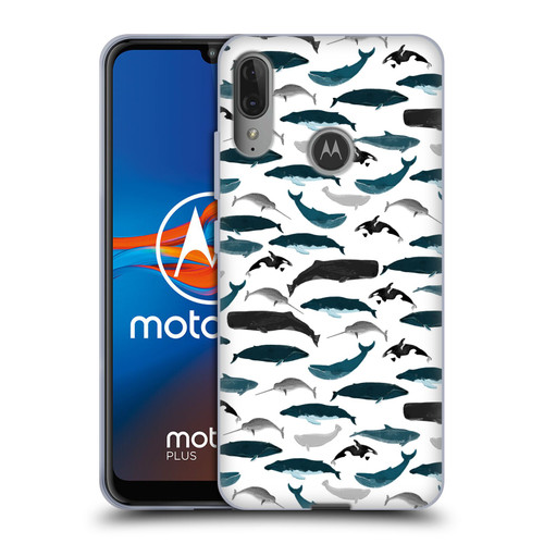 Andrea Lauren Design Sea Animals Whales Soft Gel Case for Motorola Moto E6 Plus
