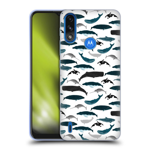 Andrea Lauren Design Sea Animals Whales Soft Gel Case for Motorola Moto E7 Power / Moto E7i Power