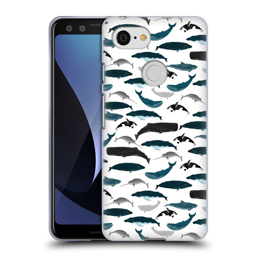 Andrea Lauren Design Sea Animals Whales Soft Gel Case for Google Pixel 3