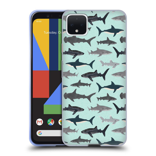 Andrea Lauren Design Sea Animals Sharks Soft Gel Case for Google Pixel 4 XL