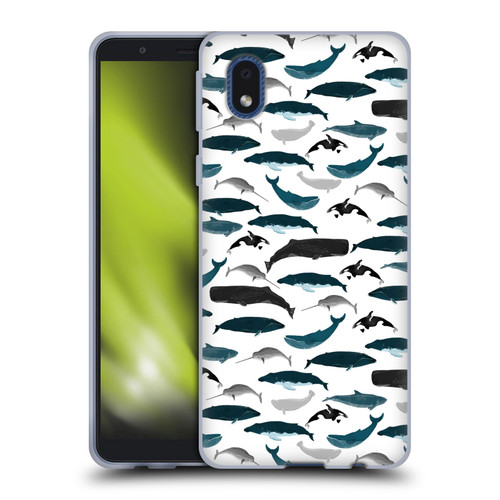 Andrea Lauren Design Sea Animals Whales Soft Gel Case for Samsung Galaxy A01 Core (2020)
