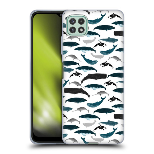 Andrea Lauren Design Sea Animals Whales Soft Gel Case for Samsung Galaxy A22 5G / F42 5G (2021)