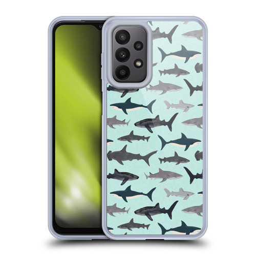 Andrea Lauren Design Sea Animals Sharks Soft Gel Case for Samsung Galaxy A23 / 5G (2022)
