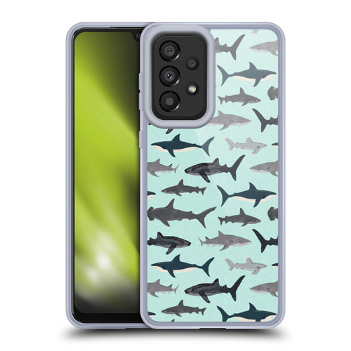 Andrea Lauren Design Sea Animals Sharks Soft Gel Case for Samsung Galaxy A33 5G (2022)