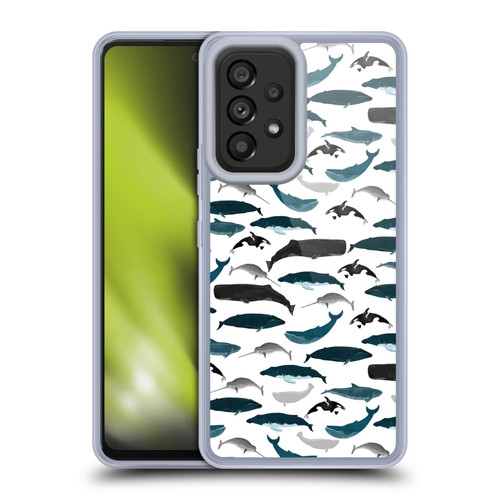 Andrea Lauren Design Sea Animals Whales Soft Gel Case for Samsung Galaxy A53 5G (2022)