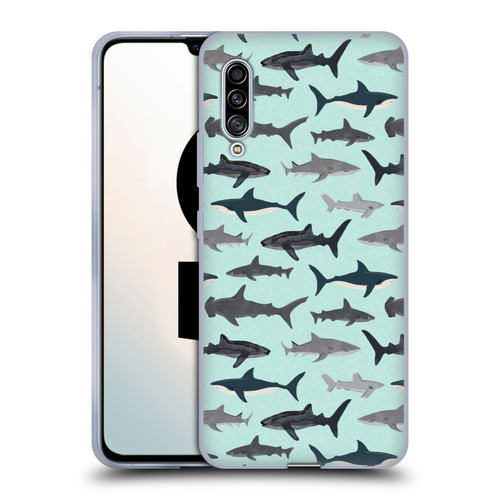Andrea Lauren Design Sea Animals Sharks Soft Gel Case for Samsung Galaxy A90 5G (2019)