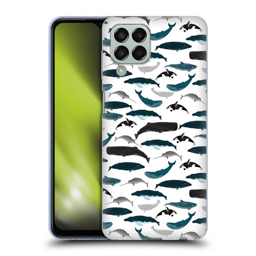 Andrea Lauren Design Sea Animals Whales Soft Gel Case for Samsung Galaxy M33 (2022)