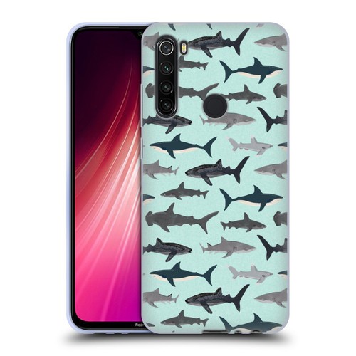 Andrea Lauren Design Sea Animals Sharks Soft Gel Case for Xiaomi Redmi Note 8T