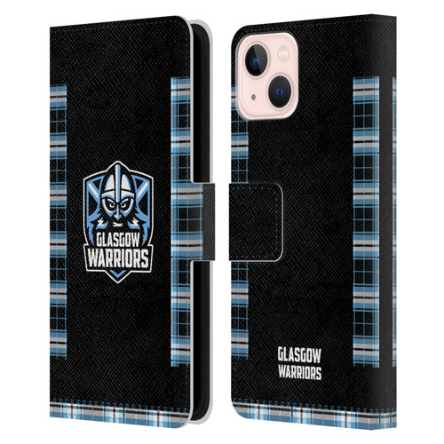 Glasgow Warriors 2020/21 Crest Kit Home Leather Book Wallet Case Cover For Apple iPhone 13