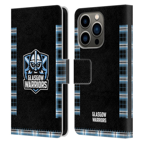 Glasgow Warriors 2020/21 Crest Kit Home Leather Book Wallet Case Cover For Apple iPhone 14 Pro