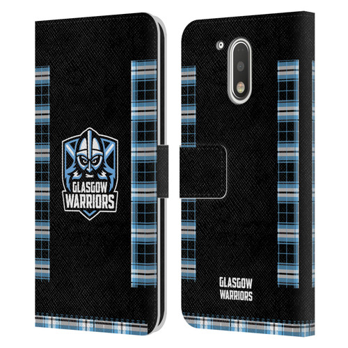 Glasgow Warriors 2020/21 Crest Kit Home Leather Book Wallet Case Cover For Motorola Moto G41