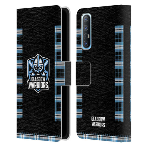 Glasgow Warriors 2020/21 Crest Kit Home Leather Book Wallet Case Cover For OPPO Find X2 Neo 5G