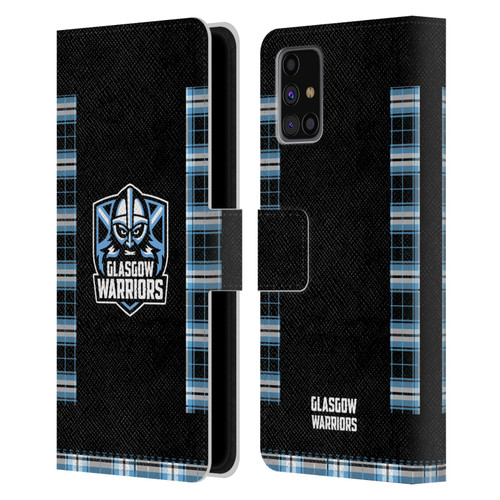 Glasgow Warriors 2020/21 Crest Kit Home Leather Book Wallet Case Cover For Samsung Galaxy M31s (2020)
