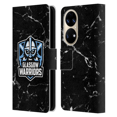 Glasgow Warriors Logo 2 Marble Leather Book Wallet Case Cover For Huawei P50