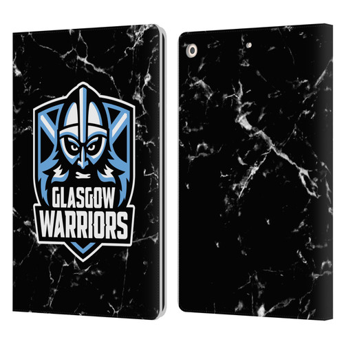 Glasgow Warriors Logo 2 Marble Leather Book Wallet Case Cover For Apple iPad 10.2 2019/2020/2021