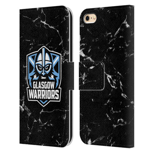 Glasgow Warriors Logo 2 Marble Leather Book Wallet Case Cover For Apple iPhone 6 / iPhone 6s