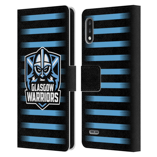 Glasgow Warriors Logo 2 Stripes Leather Book Wallet Case Cover For LG K22