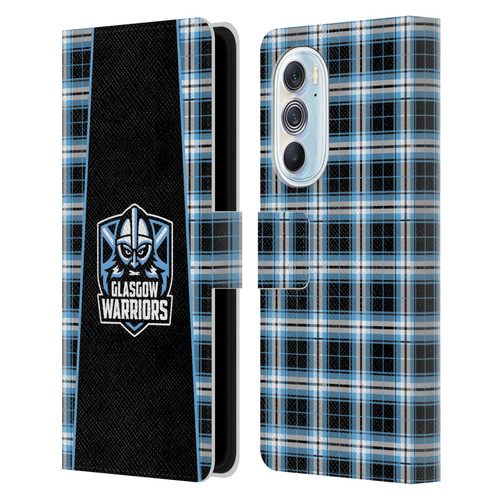 Glasgow Warriors Logo 2 Tartan Leather Book Wallet Case Cover For Motorola Edge X30
