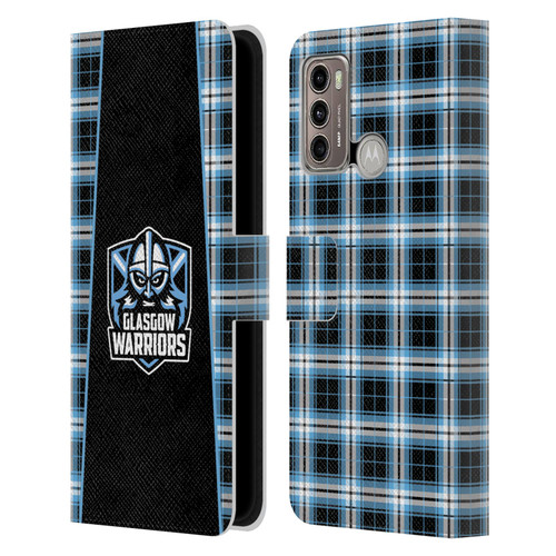 Glasgow Warriors Logo 2 Tartan Leather Book Wallet Case Cover For Motorola Moto G60 / Moto G40 Fusion