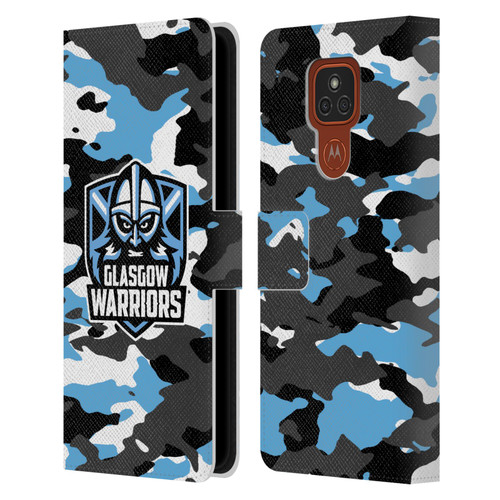 Glasgow Warriors Logo 2 Camouflage Leather Book Wallet Case Cover For Motorola Moto E7 Plus