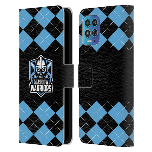 Glasgow Warriors Logo 2 Argyle Leather Book Wallet Case Cover For Motorola Moto G100