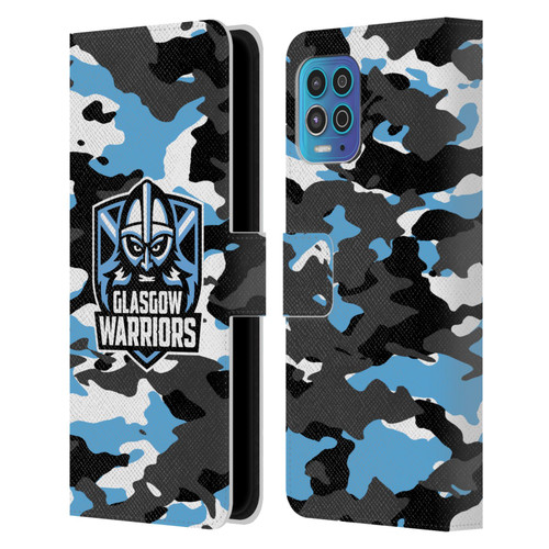 Glasgow Warriors Logo 2 Camouflage Leather Book Wallet Case Cover For Motorola Moto G100