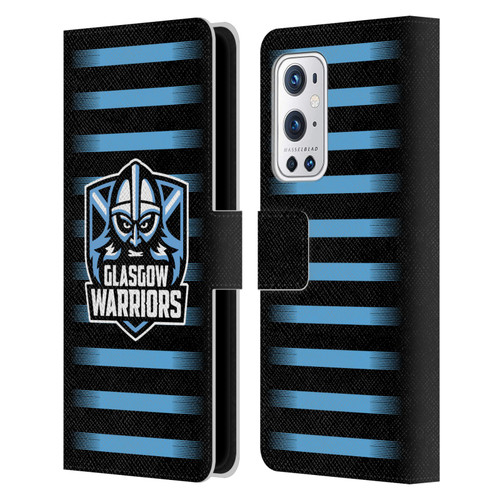 Glasgow Warriors Logo 2 Stripes Leather Book Wallet Case Cover For OnePlus 9 Pro