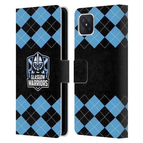 Glasgow Warriors Logo 2 Argyle Leather Book Wallet Case Cover For OPPO Reno4 Z 5G