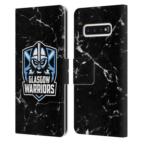 Glasgow Warriors Logo 2 Marble Leather Book Wallet Case Cover For Samsung Galaxy S10