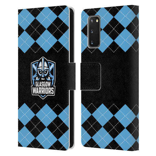 Glasgow Warriors Logo 2 Argyle Leather Book Wallet Case Cover For Samsung Galaxy S20 / S20 5G